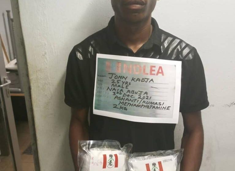  Ghanaian who hid drug in false bottom arrested at Abuja Airport