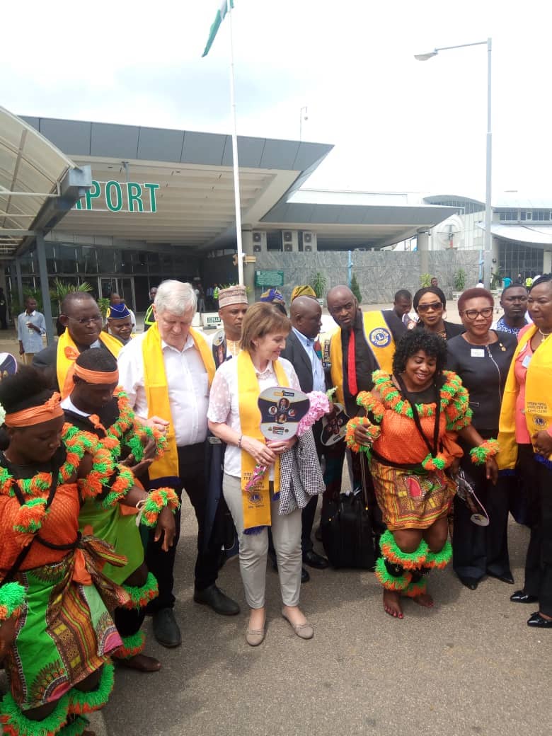 Reception at the Nnamdi Azikiwe International Airport, Abuja today
