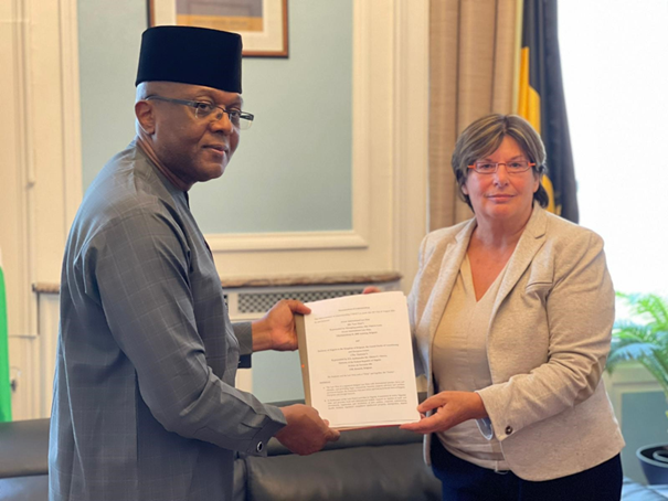  Nigerian Embassy signs MoU on training of Judges and lawyers in Belgium