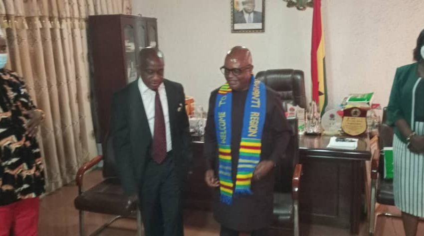  Ambassador Ibas visits Ashanti Region, meets Minister, Nigerian community.