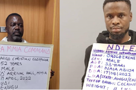 Cocaine in teabags:  Cartel members arrested in Lagos, Abuja airports