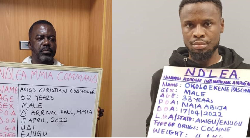  Cocaine in teabags:  Cartel members arrested in Lagos, Abuja airports